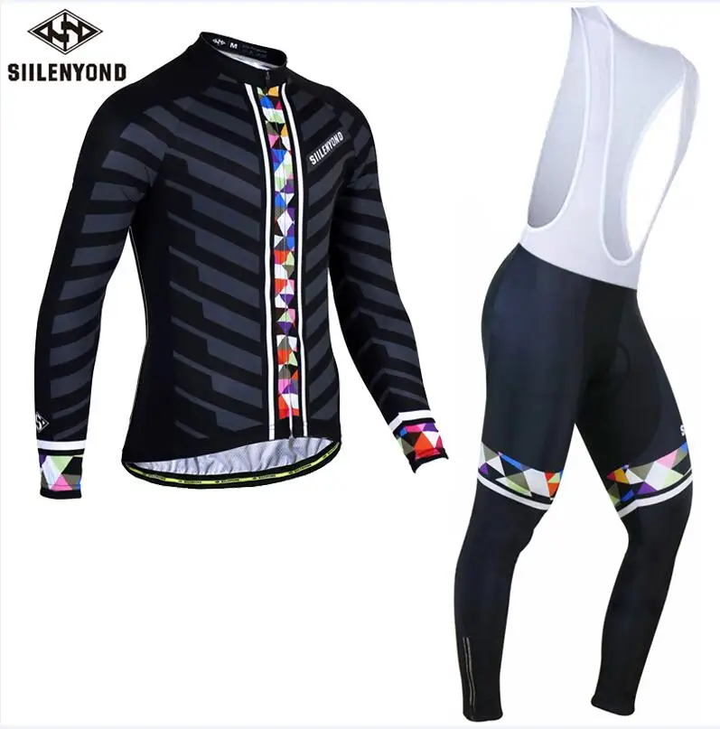 CBJ-BT-S2101 SIILENYOND майки для велоспорта, зимний теплый флисовый костюм с длинными рукавами, одежда для велоспорта, Ropa roupas masculinas, комплекты - Цвет: CBJ-BT-S2101