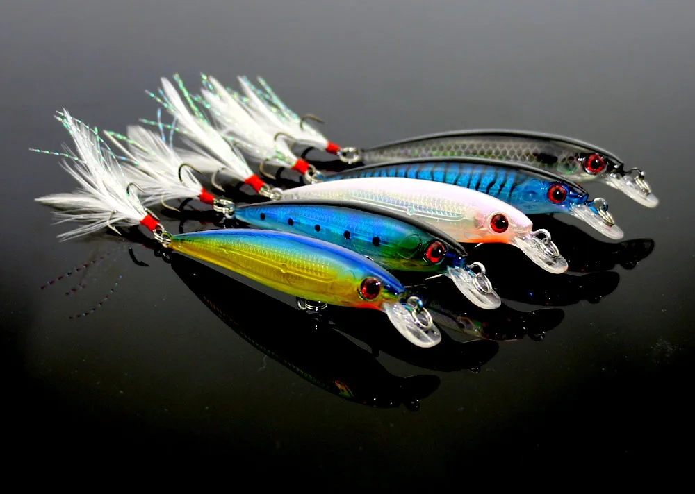 10 pcs طعم سنارة صيد Wobblers الطعم الثابت مع ريشة السنانير الصيد معالجة 7.2G 9 CM إيسكا الاصطناعي الطعم Crankbait Swimbait 10 pcs طعم سنارة صيد Wobblers الطعم الثابت مع ريشة السنانير الصيد معالجة 7.2G 9 CM إيسكا الاصطناعي الطعم Crankbait Swimbait