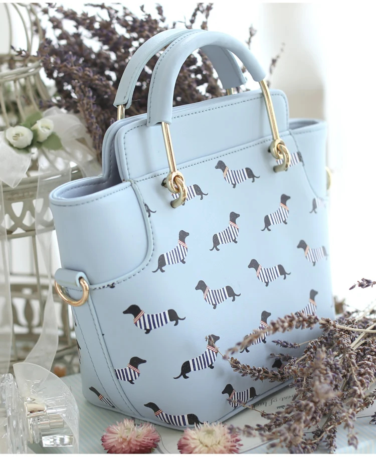 

Princess sweet lolita bag original Korean new naval style printing college messenger shoulder bag ENSSO 089