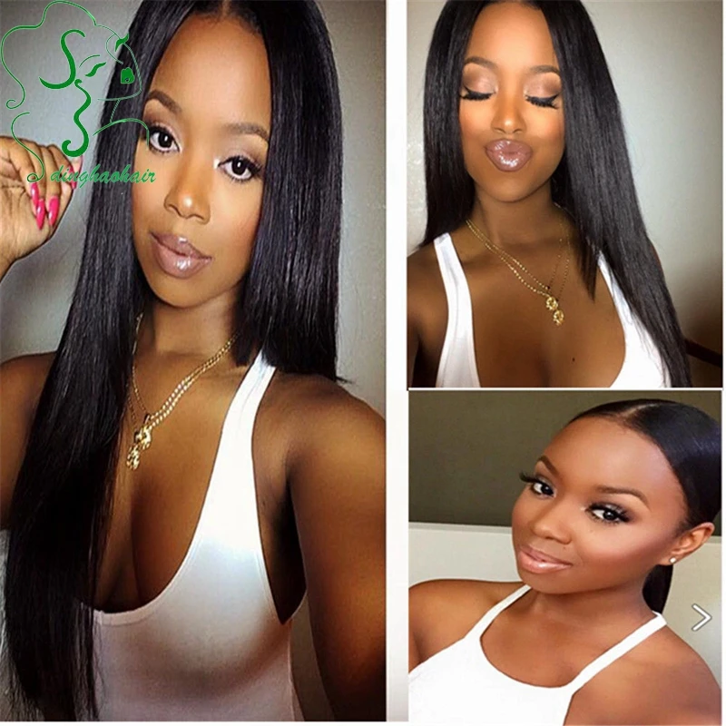 

Silk top full lace wigs/Peruvian lace front wigs with silk base natural color cheap human hair wig baby hair for black women