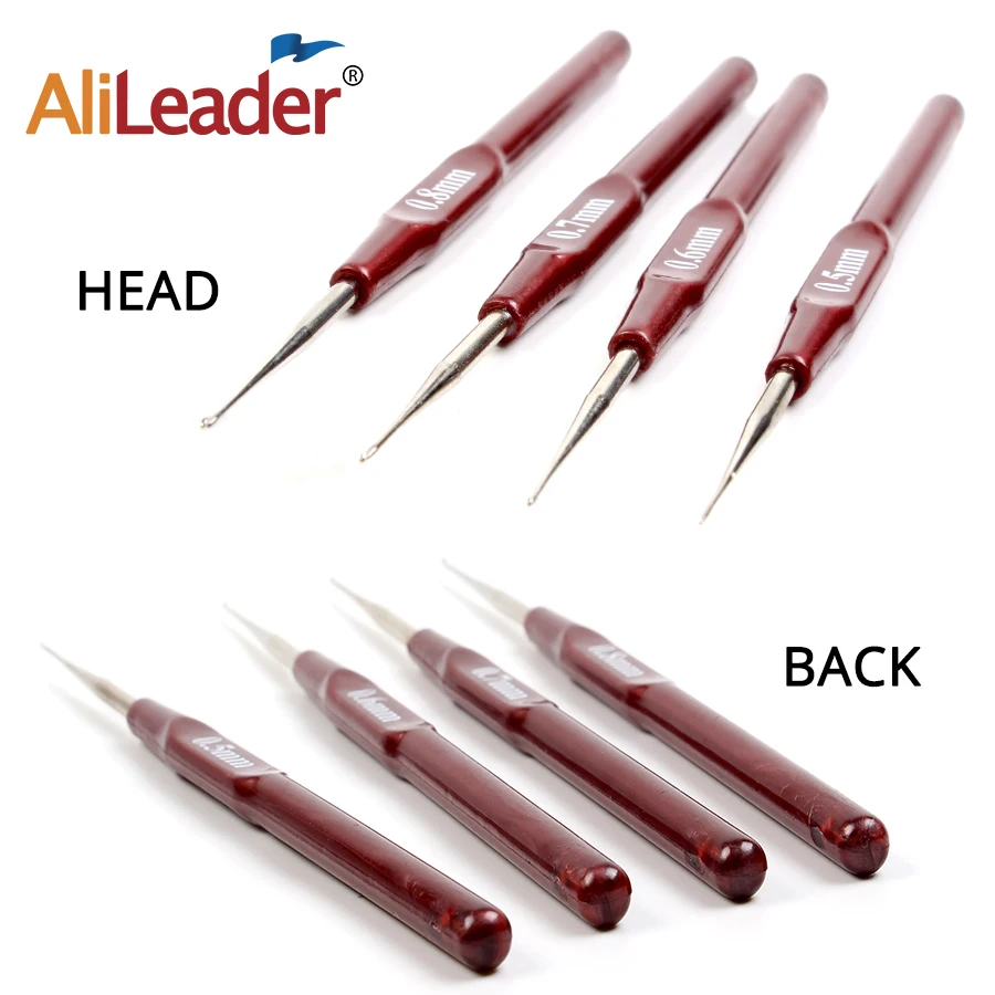 4Pcs/Lot Hook Needle Crochet Needles For Hair best Quality Long Needle Wigs Making Lace Hook Dreadlock Accessories crochet hooks hair extensions tool lace wig needles
