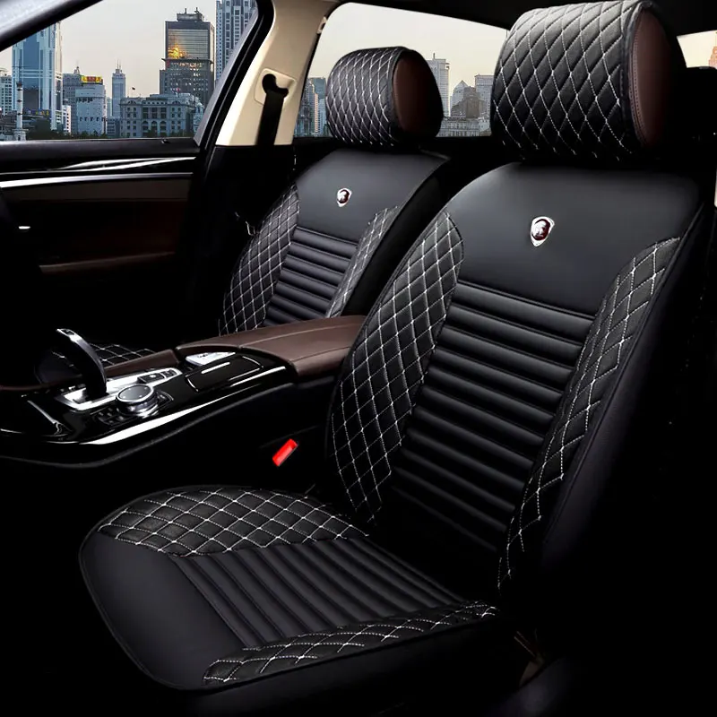  Leather Auto Universal Car Seat Cover Cushion for Jeep Grand Cherokee Compass Commander Renegade Wr