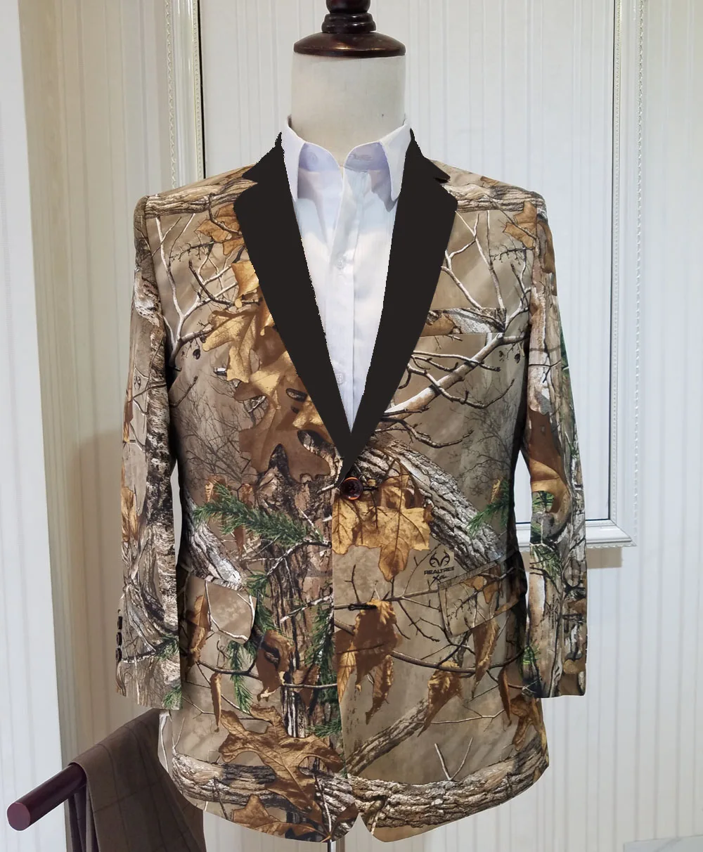 Mman Camo Suits Blazers Sports Coat 