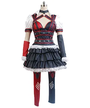 

Batman Arkham Knight Harley Quinn Cosplay Costumes Dress Halloween Carnival Costumes