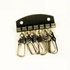 free shipping 20pcs/lot leather bag inner key ring buckle 6 rings cheap DIY wallet metal buckle accessories ► Photo 3/3