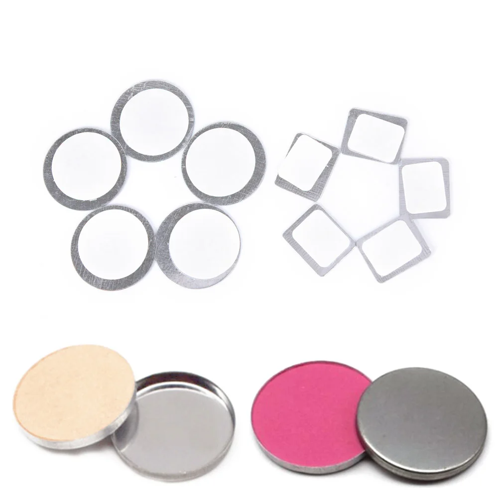 

20X For Eyeshadow To Hold Magnetic Eyeshadow Palette Tightly Round,Rectangle Metal Stickers