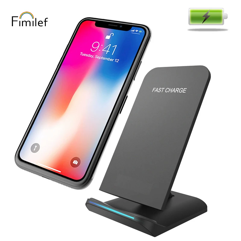 

Fimilef Multifunctional Qi Wireless Charger Phone Holder Bracket Charging Dock Stand For Samsung Galaxy Note 8 S8 S8 Plus S7 S7