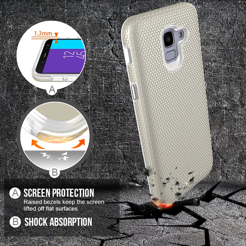 Чехол броня для Samsung Galaxy J6 J600F J600 SM 2018 от TOIKO X Guard 2 в 1|Бамперы| |