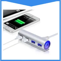 Высокая Скорость 4 Порты USB 3,0 хаб USB Порты и разъёмы USB Hub Портативный OTG HUB USB разветвитель для Apple Macbook Air ноутбук Планшетные ПК