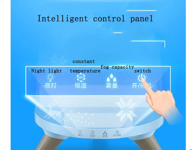3L увлажнитель очистки домой тихо спальня офис влажность ароматерапия машина красочные огни три регулировка передач