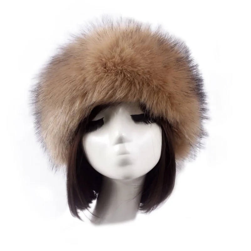 Лидер продаж, искусственная меховая шапка зимняя, эластичная, в русском стиле, теплая однотонная бейсболка, мягкая Лыжная шапка, подарок на год
