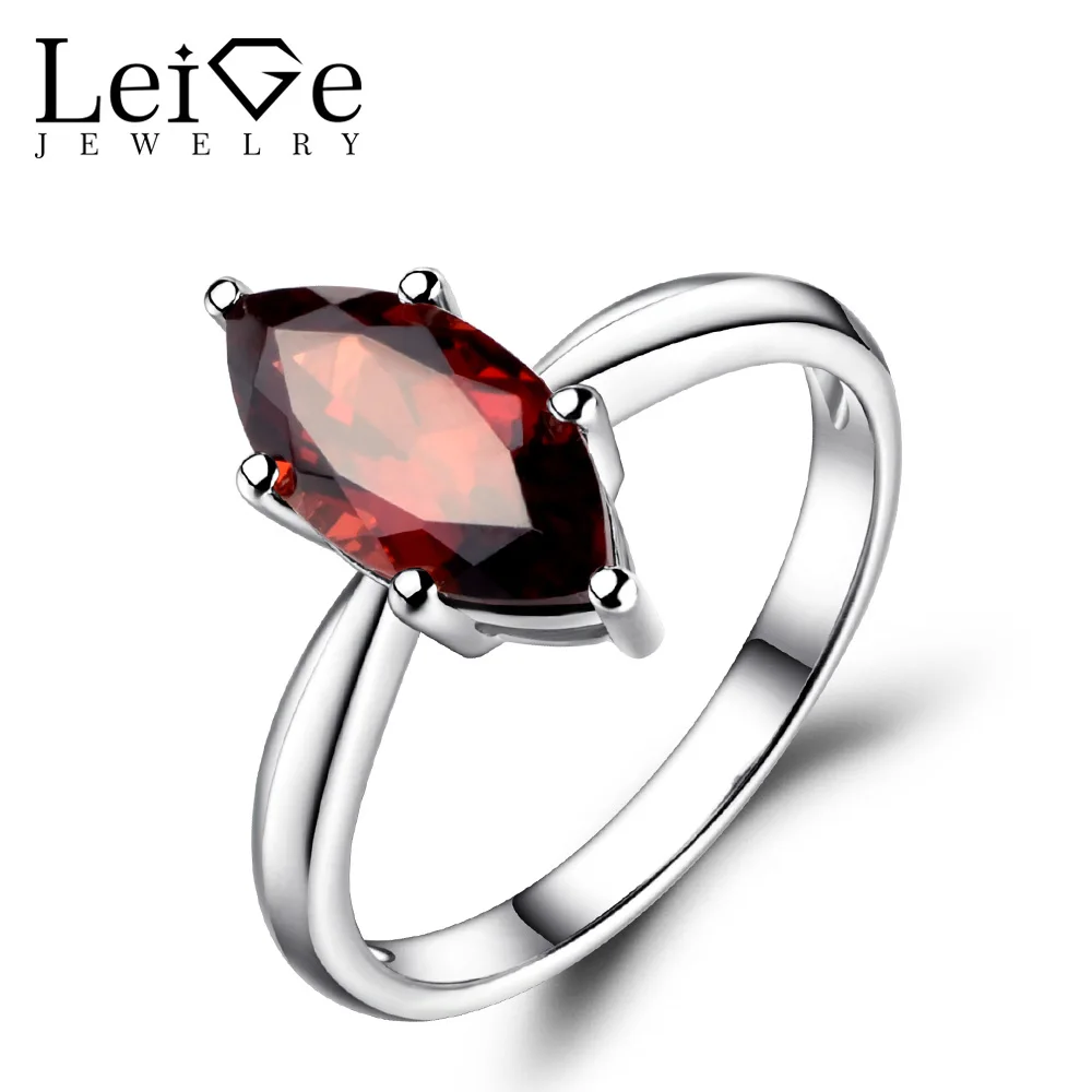 Leige Jewelry Natural Engagement Promise Rings Sterling Silver
