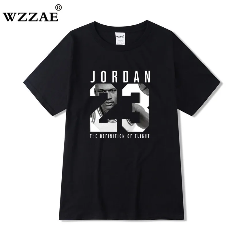 Футболка WZZAE Jorda 23 Мужская повседневная уличная одежда 2019 хлопок свободная майка