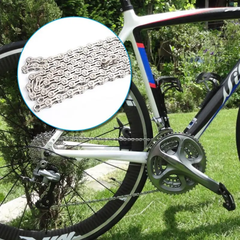 Cadena de transmisión de bicicleta de montaña cadena ultraligera hueca de 10 velocidades para bicicletas al aire libre de velocidad Variable