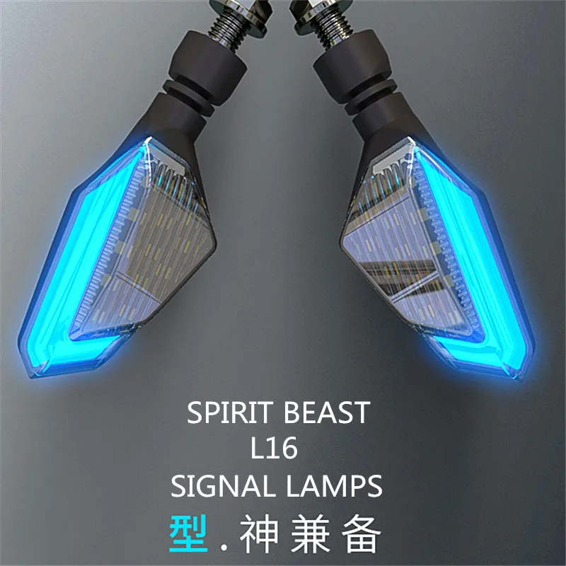 

Spirit Beast L16 Motorcycle Turn Signals Led Lamps Warning Lights Steering Daytime Lights Universal Motorbike Accessories