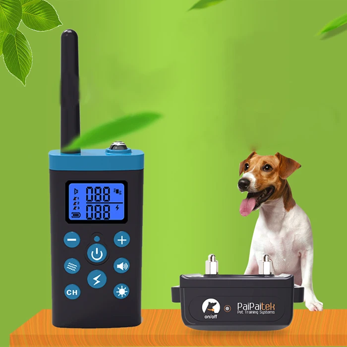 

PaiPaitek PD5251000m Electric Dog Training Collar Pet Remote Control Waterproof RechargeableDog Electric Training Collar