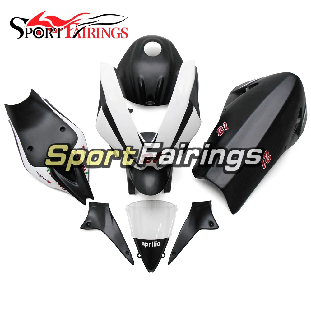 Белые черные гоночные Обтекатели для Aprilia RSV4 1000 10 11 12 13 14 15 2010-2015 инжектор