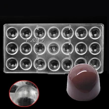 Hartplastik 21 tassen Glocke Form Süßigkeiten Formen Polycarbonat Schokoladenform Tablett PC Pudding Füllen Form formas para schokolade