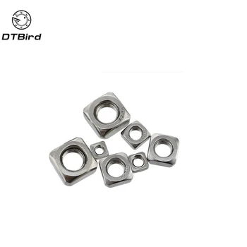 

200pcs/lot High Quality 304 Stainless Steel A2-70 M6 Square Nut free shipping