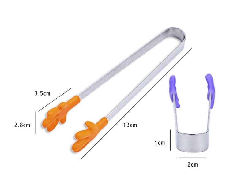 1 шт. нержавеющая сталь зажим для еды Висячие ручные силиконовые щипцы салат из овощей и фруктов зажим для торта кухонные щипцы инструменты