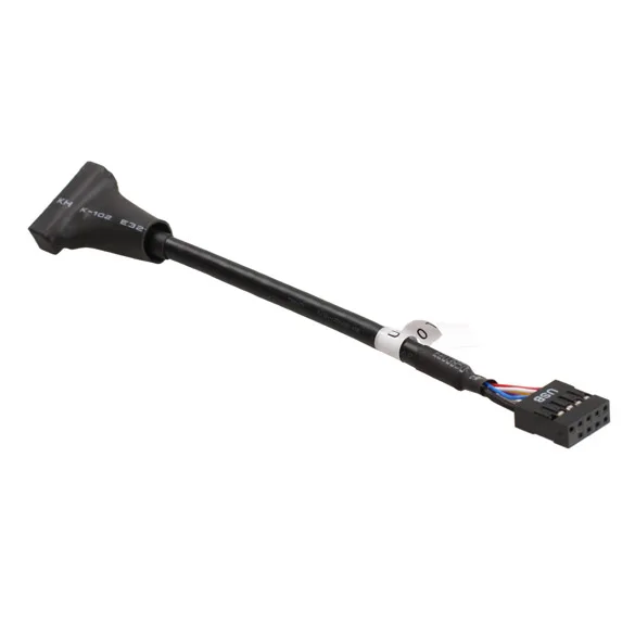USB2.0 9 دبوس اللوحة أنثى إلى USB3.0 480 150mbps 20 دبوس الإسكان الذكور مهائي كابلات استخدام ل CD-ROM قرص مرن لوحة