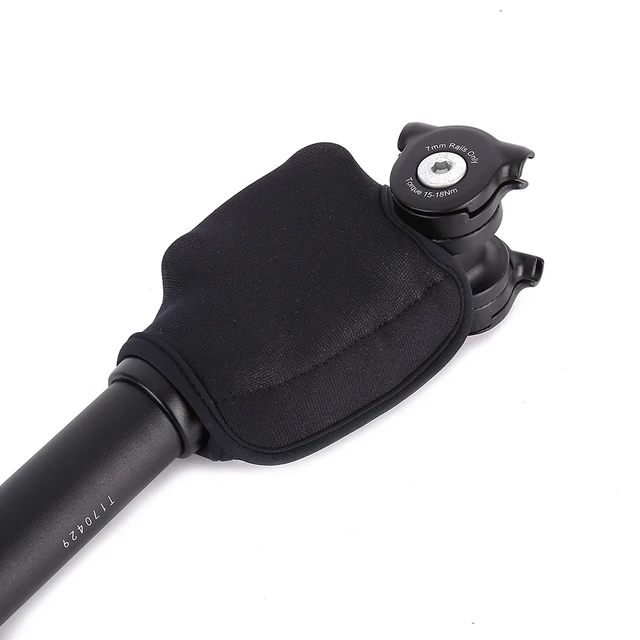 SR Suntour NCX Bicycle Damping Suspension Seatpost For MTB  27.2 28.6 30.0 30.4 30.8 31.6 33.9mm*350mm Sliver Black With Adapter 5
