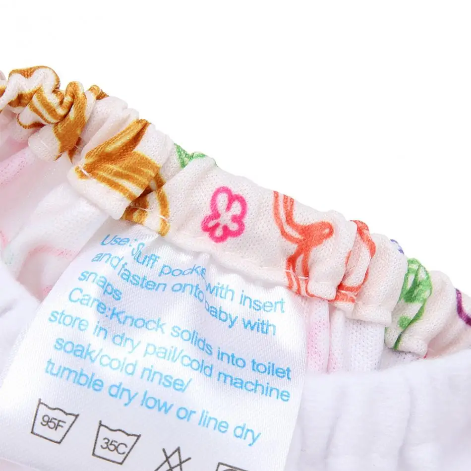 1 шт. детские подгузники многоразовые Подгузники моющиеся тканевые подгузники для младенцев Детские хлопковые регулируемые тренировочные штаны тканевые подгузники