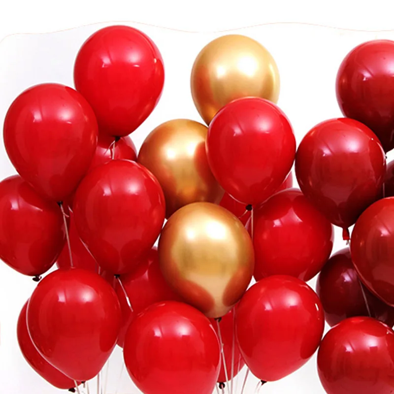 10 шт. красный шар 10 дюймов Латексный Шар Детские игрушки День рождения принадлежности для свадебной вечеринки украшения