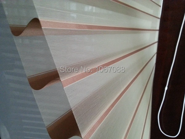 

Custom Made Translucent Shangri-la Blinds in Brown Window Curtains for Living Room 10 Colors
