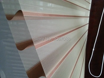

Custom Made Translucent Shangri-la Blinds in Brown Window Curtains for Living Room 10 Colors