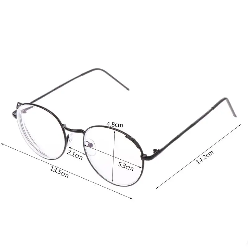 Женские Ретро очки кошачий глаз близорукость оптическая круглая металлическая оправа очки плоское зеркало-1,0-1,5-2,0-2,5-3,0-3,5-4,0-5,0-5,5