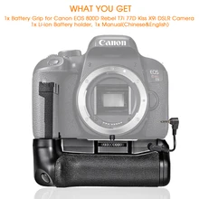 Camera Vertical Battery Grip For Canon Rebel 800D 77D T7i Kiss X9i