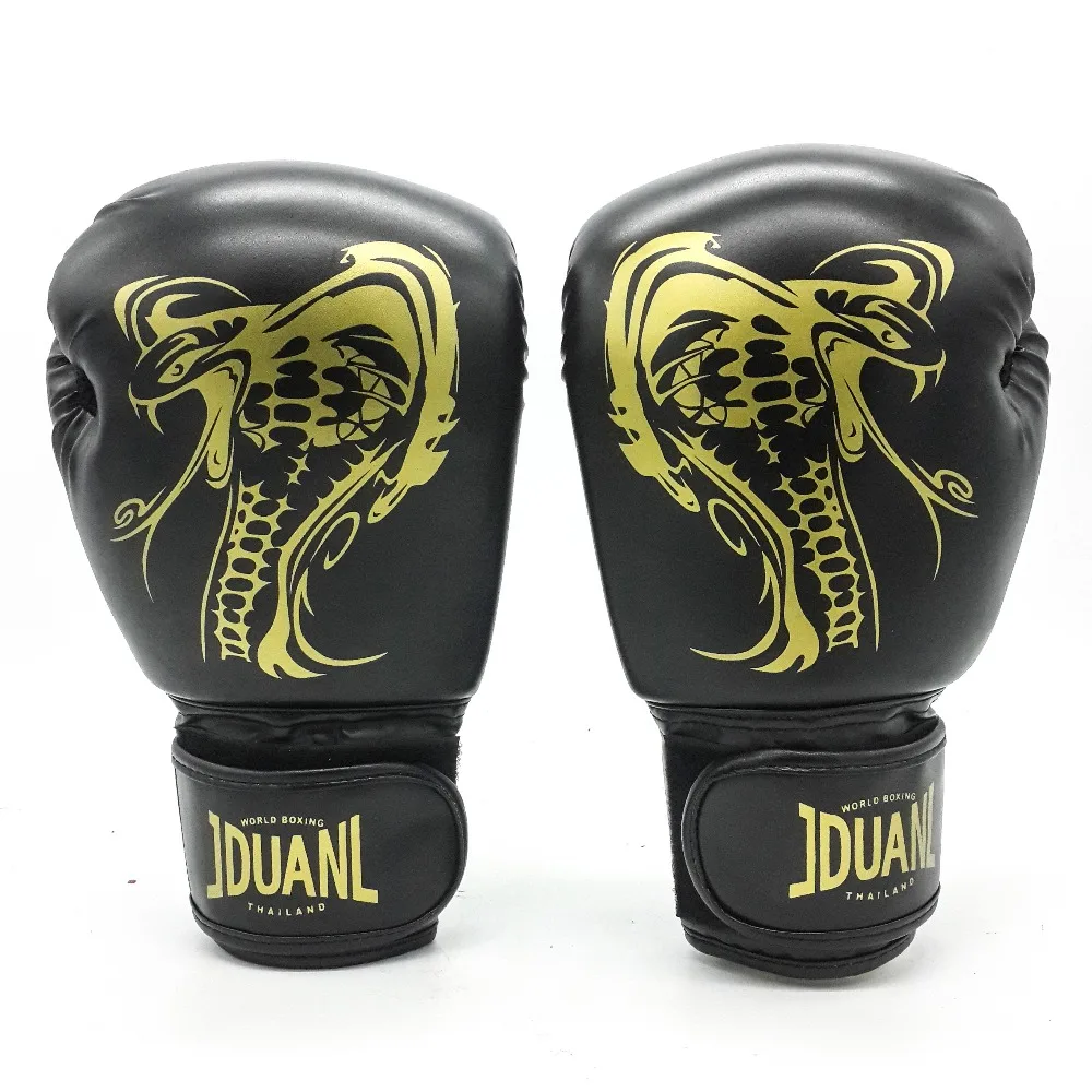 10oz Dragon Boxing Gloves Muay Thai High Quality PU Fighting Wearable