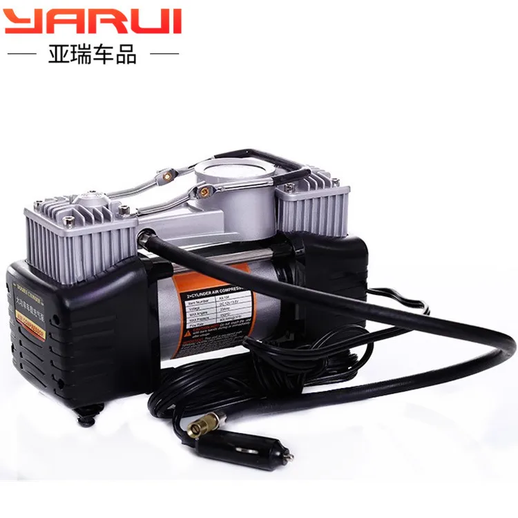 

Digital Display 12V Car-borne Inflatable Pump Dual-cylinder Portable Electric Vehicle Tyre Inflator
