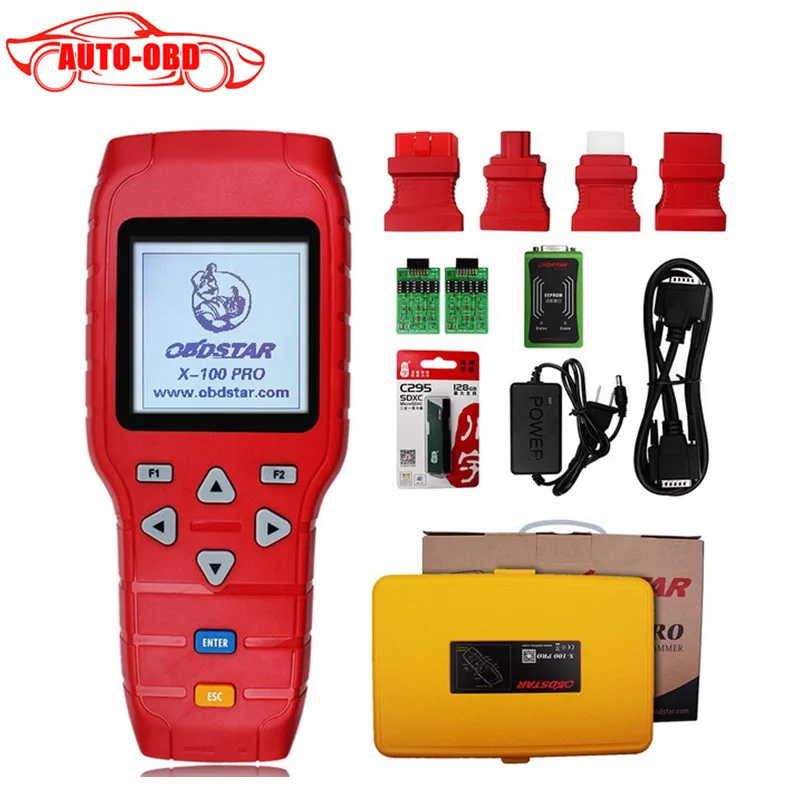 Оригинальный obdstar X-100 x100 программист про ключ Авто (C + D E) в том числе EEPROM адаптер