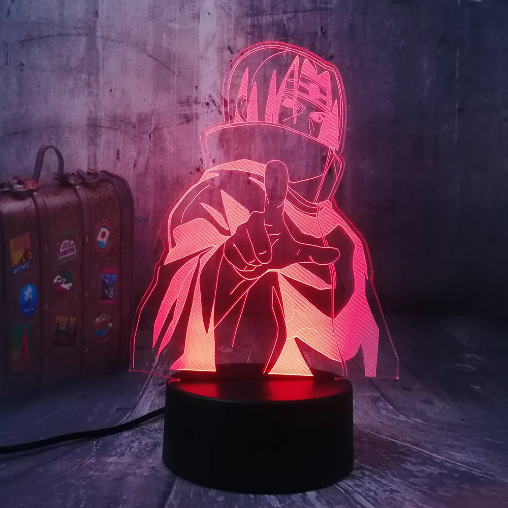 Светодиодный ночник Наруто легенды 3D светильник для сна USB декор комнаты детская