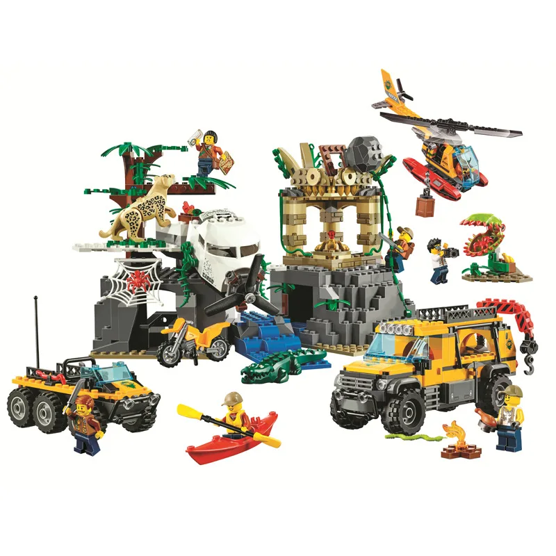 

City Jungle Children Boys and Girls Interactive Building Blocks Toy Compatible With Spelling Insert Assembly Toys Birthday Gifts