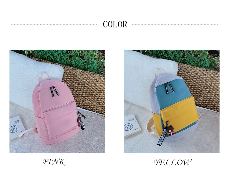 Водонепроницаемый рюкзак дышащая парусиновая версия коллизии цветная школьная сумка для отдыха женские аксессуары в виде мишки дорожная сумка Mochilas