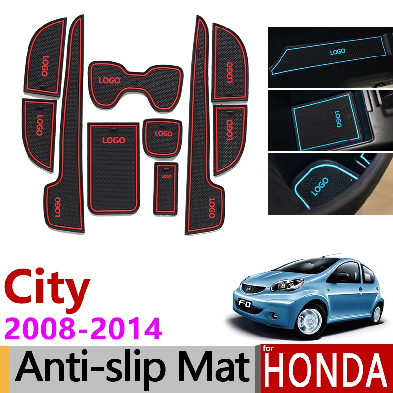 Противоскользящий коврик для разъема ворот резиновые подставки Honda City 2008 2009 2010 2011