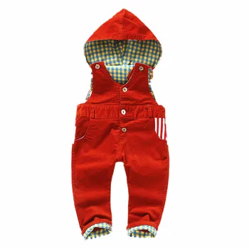 

9m-4Years Baby Long Pants Hooded Overalls, Infant Boys Girls Corduroy Jumpsuit,Soft Comfortable 100% Cotton Inside For Winter