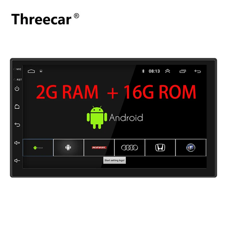 

Android 8.0 7" 2 Din Universal Car Radio Touchscreen GPS Multimedia Player Double Din autoradio 2G+16G For TOYOTA Nissan Kia