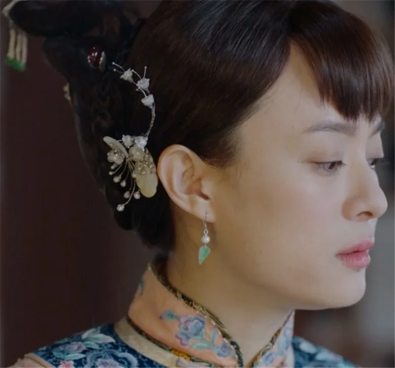Серьги подвески That bloom on a perfect circle Zhou Ying Sun Li Винтажные серьги из стерлингового