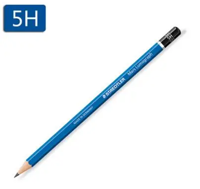 Германия STAEDTLER 100# синий стержень Стандартный Карандаш профессиональный карандаш для рисования эскиз карандаш mars lumographh карандаш 12 шт./лот - Цвет: 5H