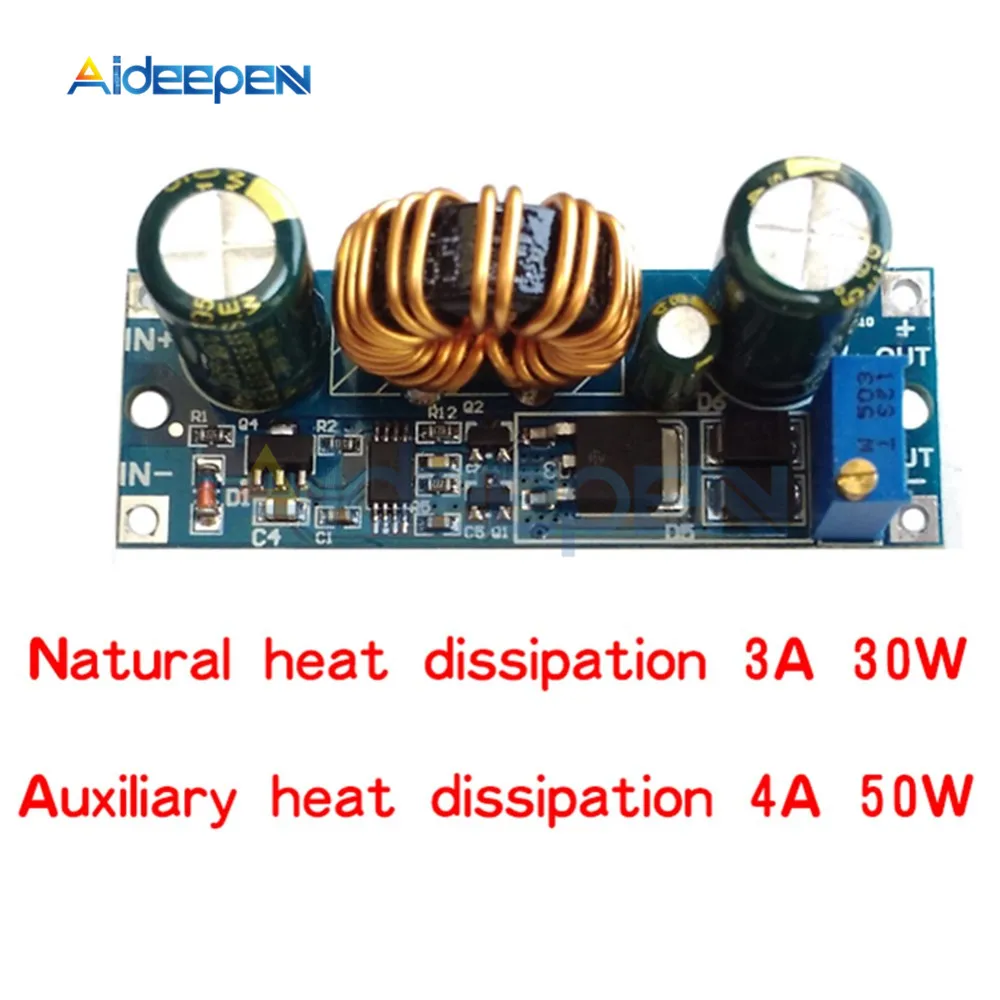 Регулируемый повышающий/понижающий модуль питания постоянного напряжения постоянного тока понижающий модуль заряда 5-30 в до 0,5-30 в - Цвет: 30W 3A