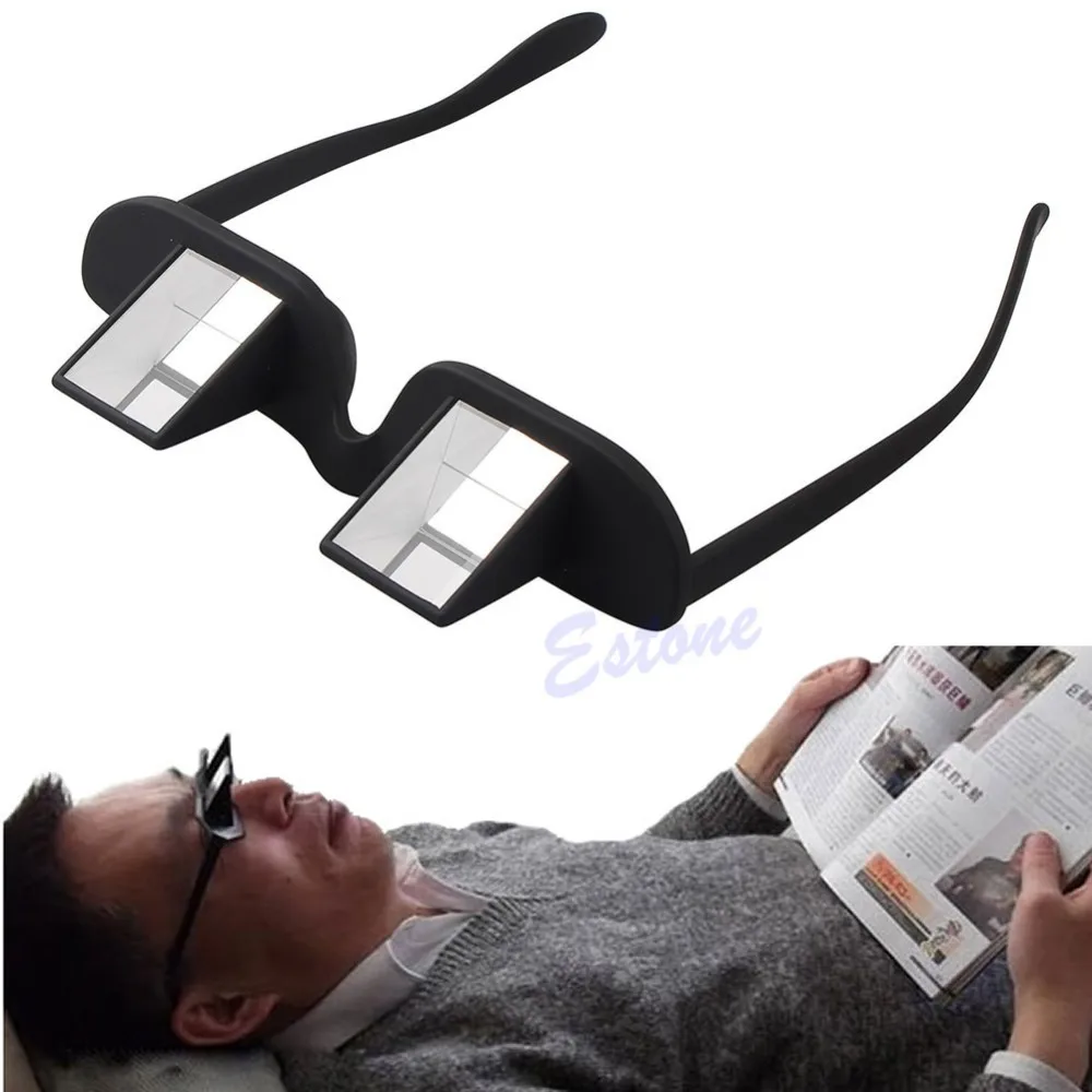 Креативные ленивые перископ Горизонтальные очки для чтения сидячие очки с призмой