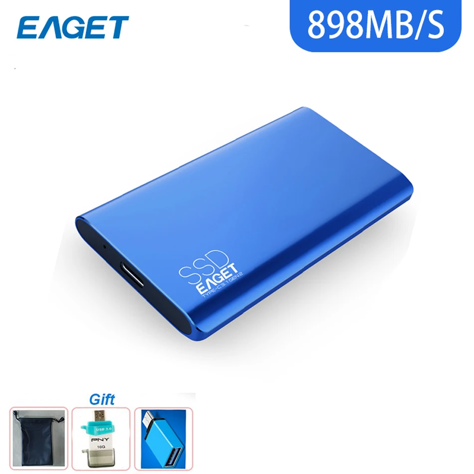 Eaget M10 Super high Speed Externe SSD USB 3.1 Gen 2 festplatte Typ-C 512 GB 1 TB Tragbare SSD Meta
