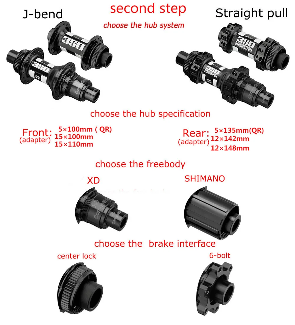 Top 345g Only 29er MTB Carbon Rim with Original DT swiss 350 hub Sapim CX Ray For Mountain Bike Wheel XC Wheelset 30mm Width 5