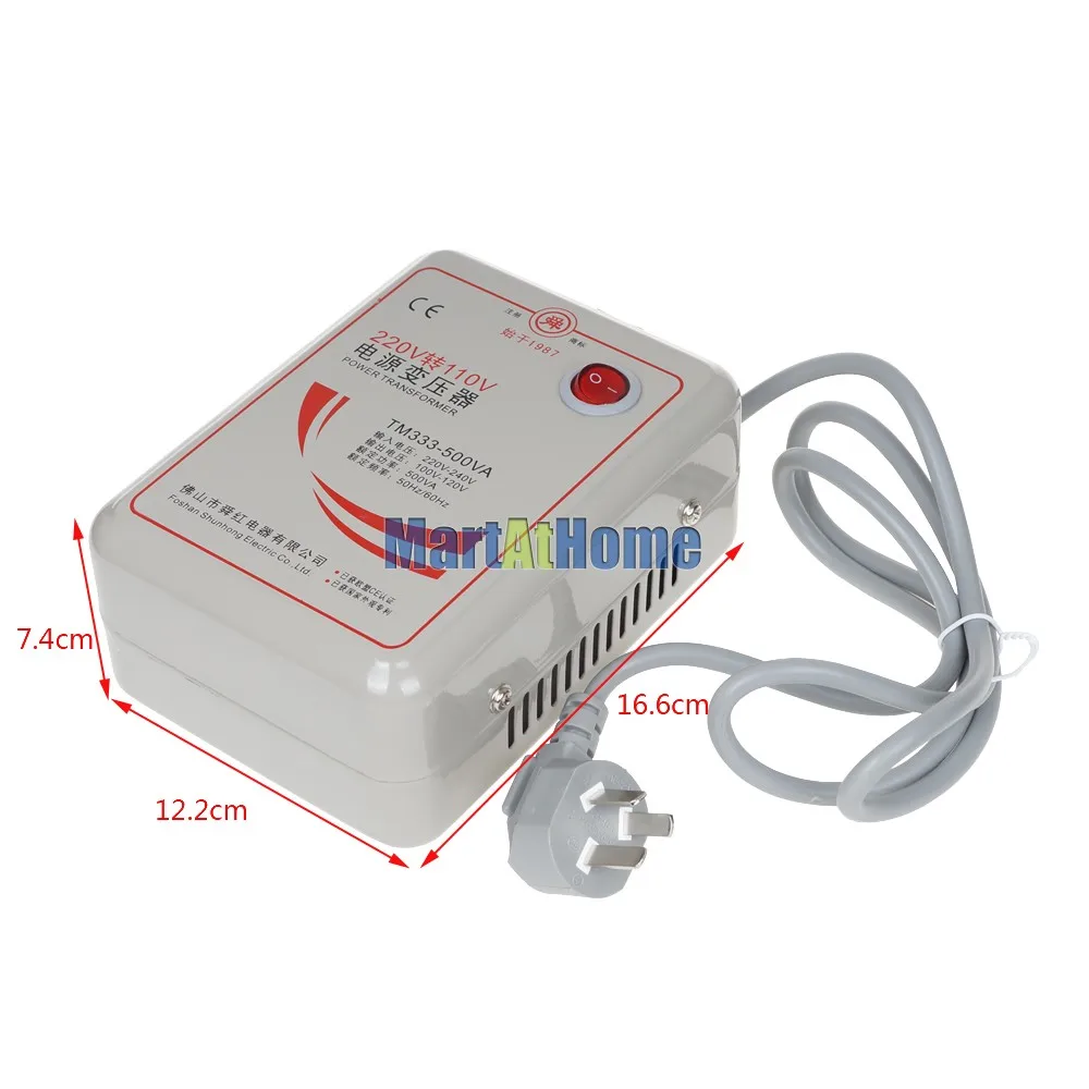 v a 110 Novo 50-60 hz Step Down Voltagem Conversor Transformador Converte Watts Frete Grátis Bv209 @ cf 220 v 500 w 9 transformers retail