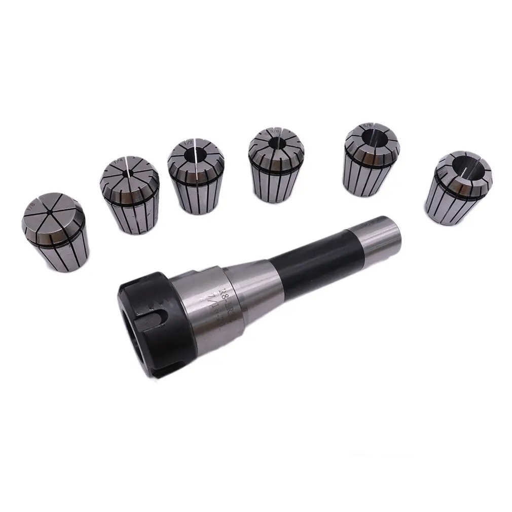 R8-ER32-6pcs R8 дюймов фреза ручка ER32 дюймов эластичный цанговый дюймовые спиральные Цанга