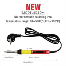 EU US plug ЖК-цифровой Регулируемый NC термостат Электрический паяльник CXG E60W E90W E110W для эффективной сварки ремонтные инструменты